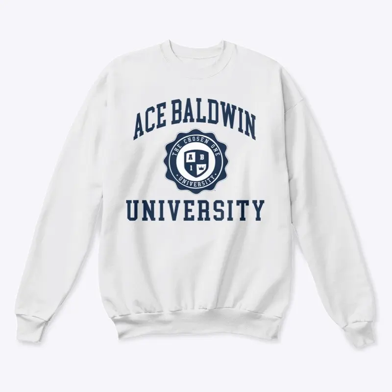 Ace Baldwin University Sweatshirt white