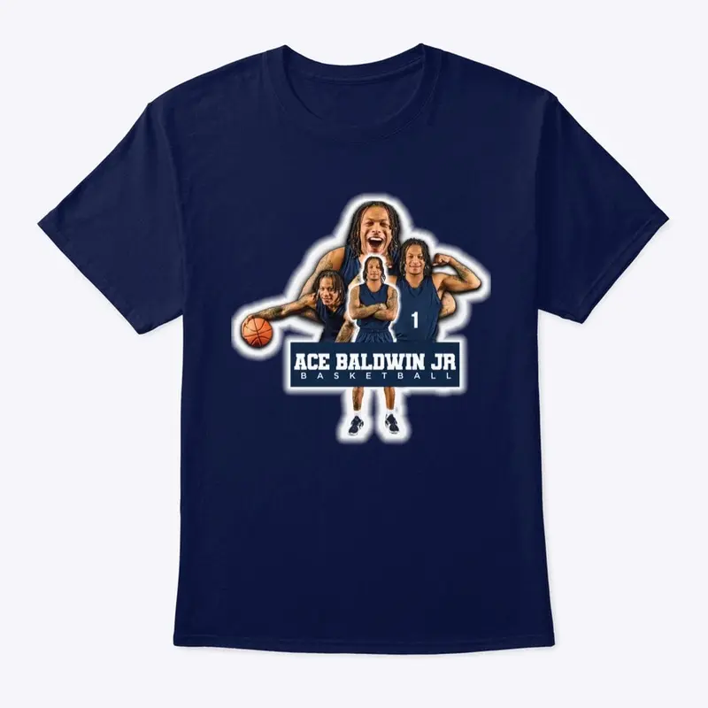 Ace Baldwin Jr. Basketball tee navy