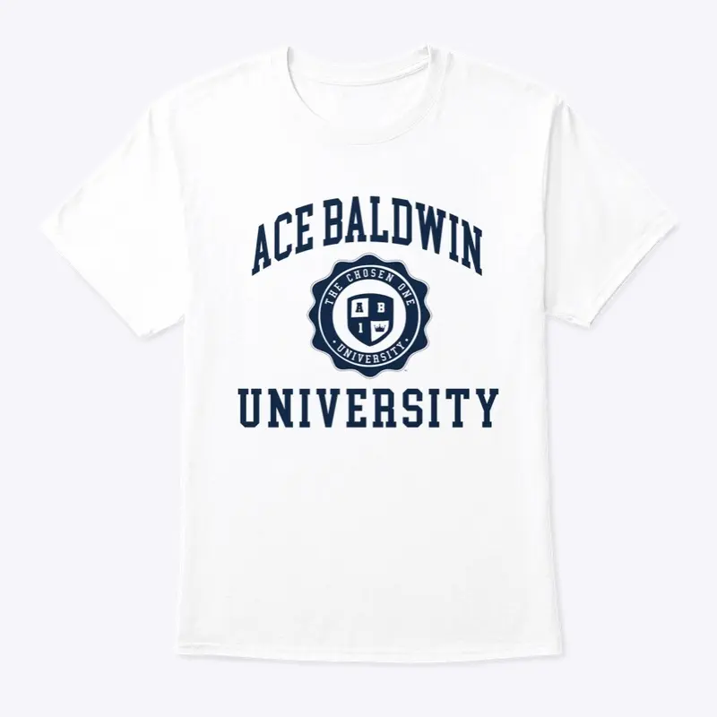 Ace Baldwin University Tee white