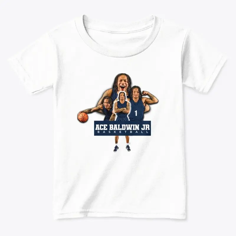 Ace Baldwin Jr. Basketball Toddler white