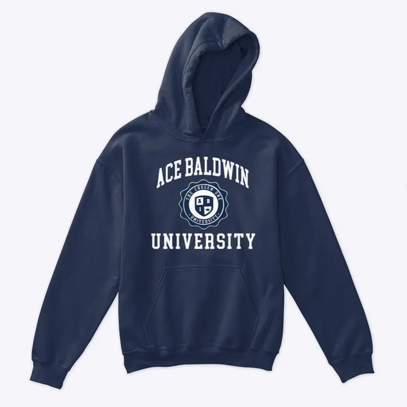 Ace Baldwin University Kids Hoodie navy